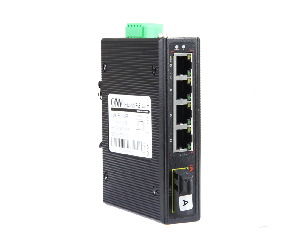 Conmutador PoE industrial de 5 puertos 10/100M