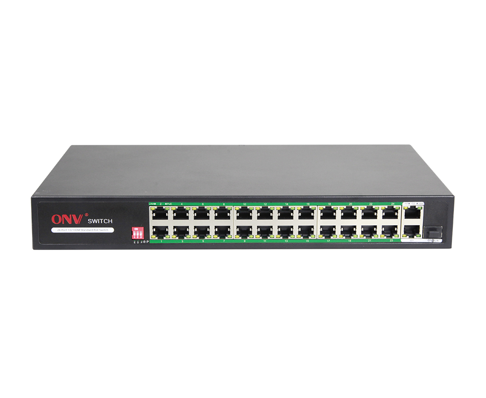 Conmutador PoE AI de 27 puertos Gigabit uplink
