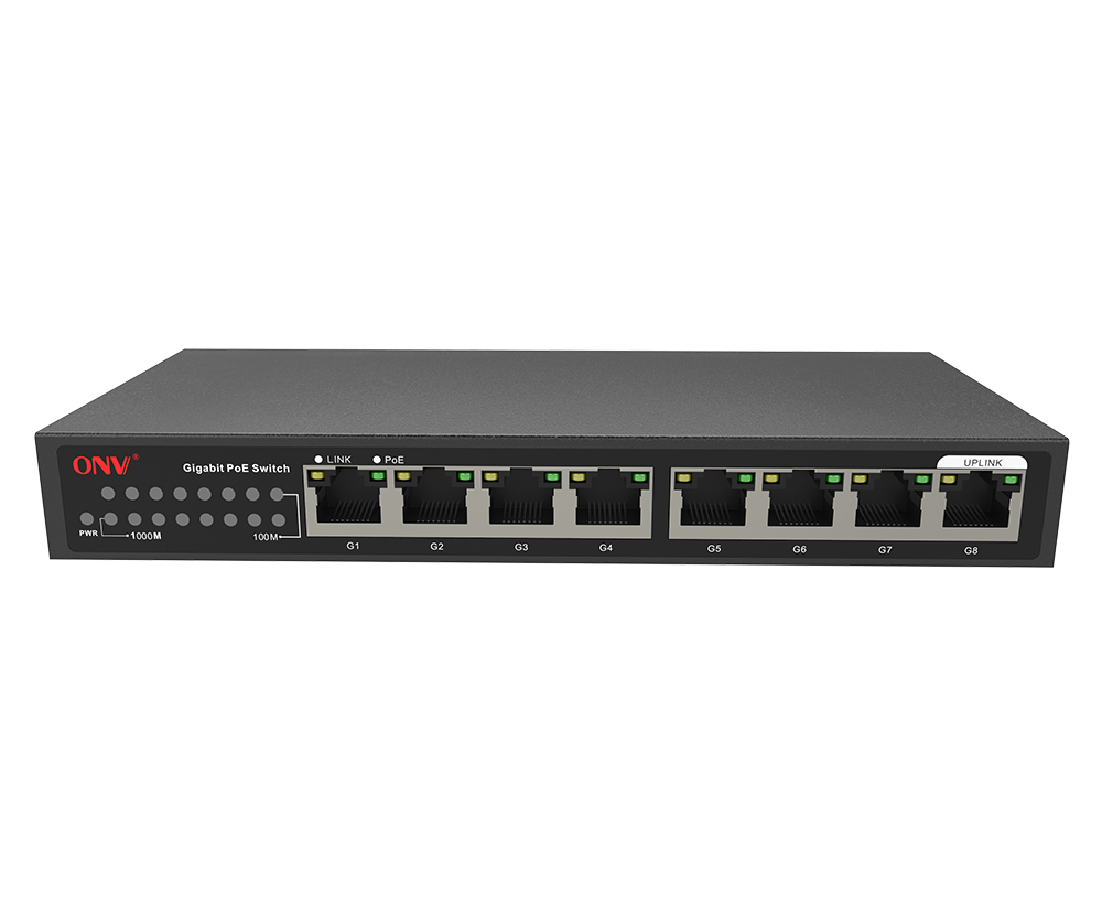 Conmutador PoE Gigabit de 8 puertos