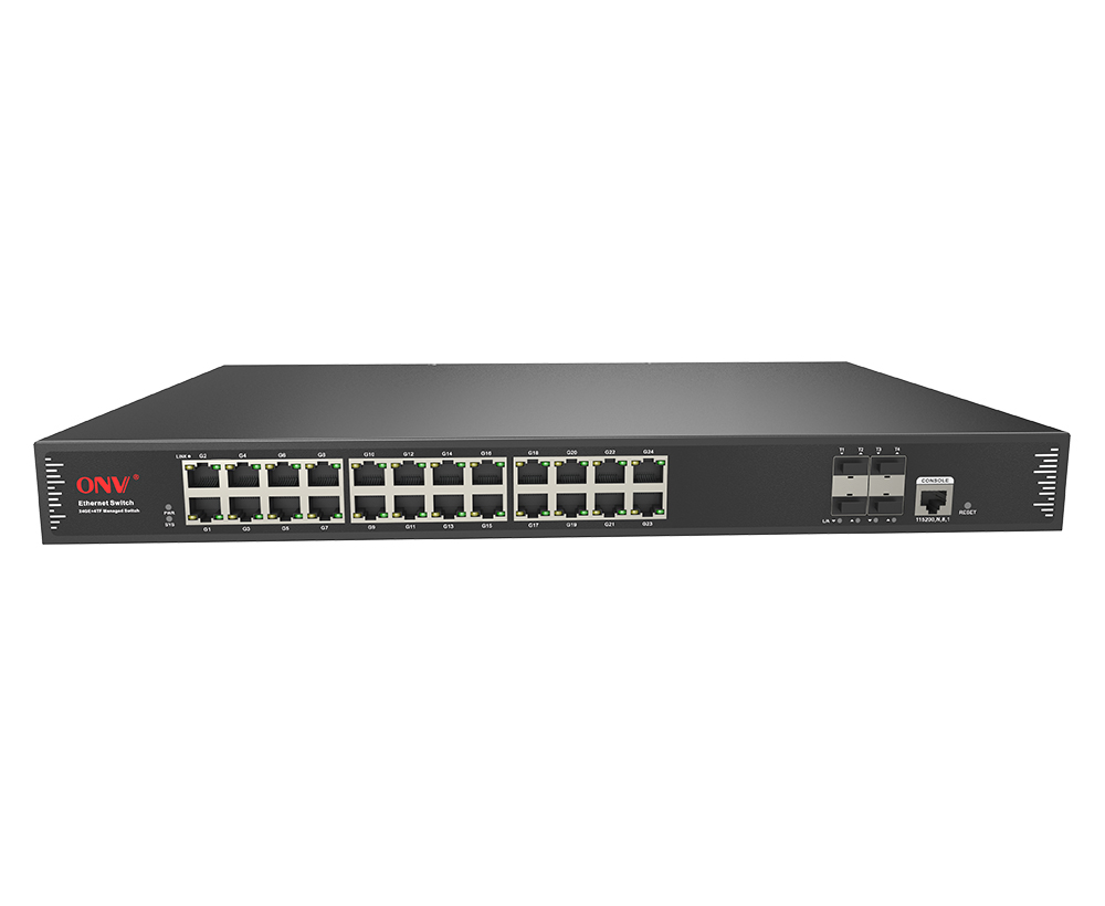 Conmutador Ethernet administrado L2 de 28 puertos de enlace ascendente 10G