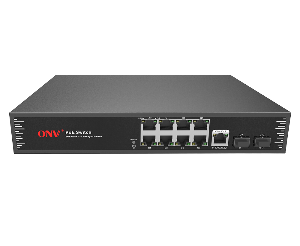 Conmutador PoE gestionado L2 Gigabit de 10 puertos