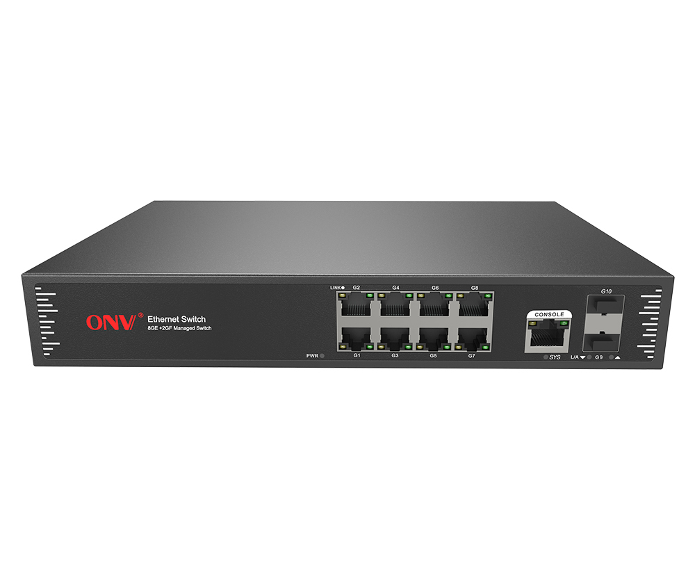 Conmutador Ethernet gestionado de 10 puertos Gigabit