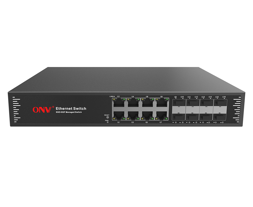 Conmutador Ethernet gestionado L2 de 16 puertos Gigabit