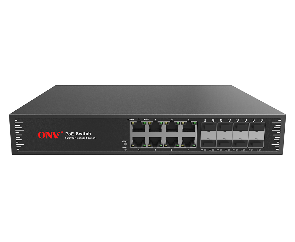 Conmutador PoE gestionado L2 de 16 puertos Gigabit