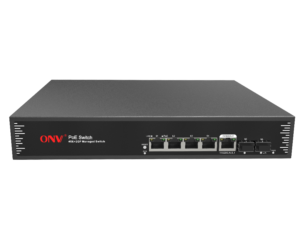 Conmutador PoE gestionado L2 de 6 puertos Gigabit
