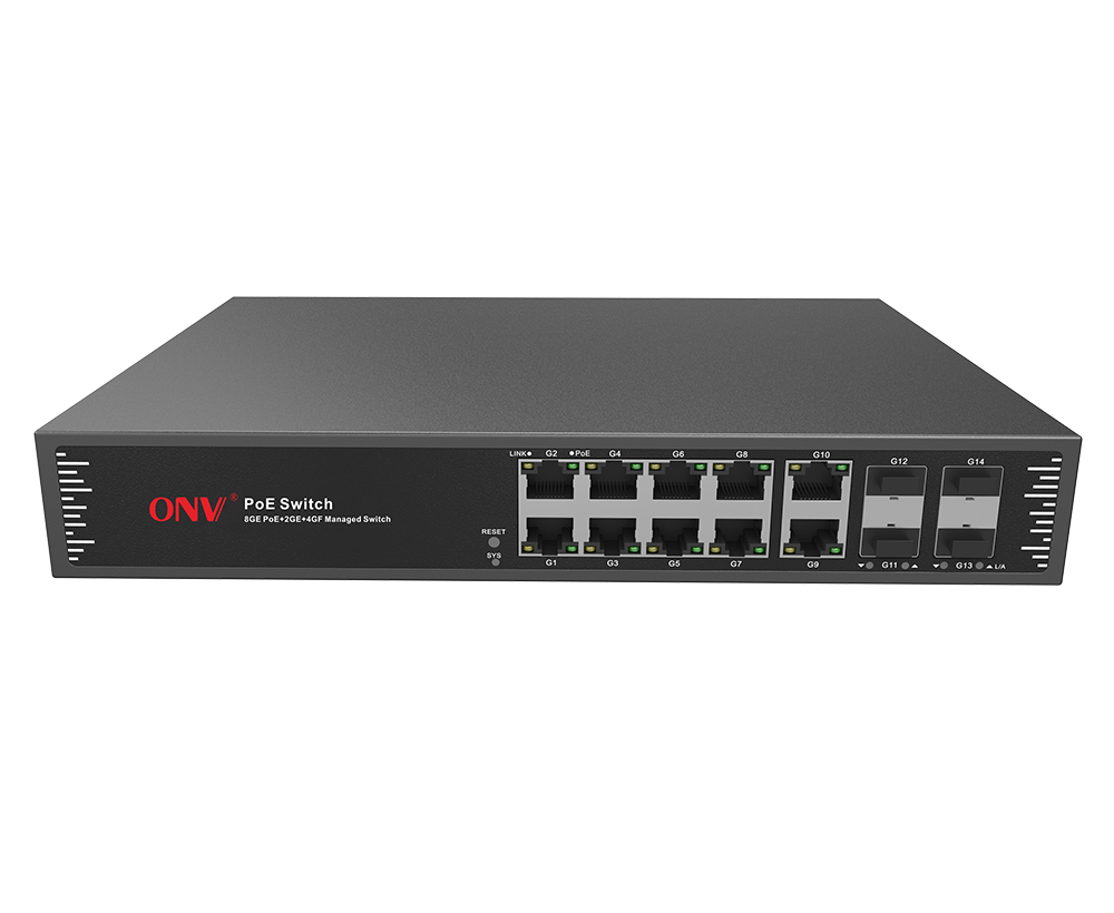 Conmutador PoE gestionado L2 de 14 puertos Gigabit