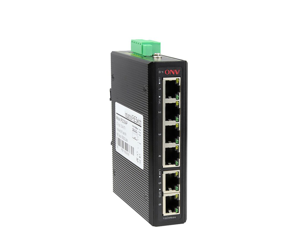 Conmutador PoE industrial de 6 puertos 10/100M