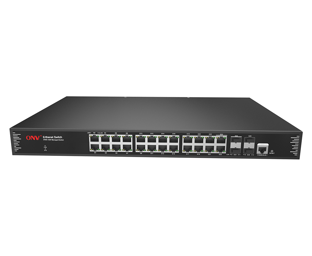 Conmutador Ethernet gestionado L2 de 26 puertos Gigabit
