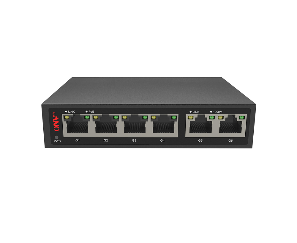 Conmutador PoE Gigabit de 6 puertos bt