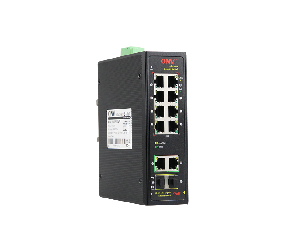 Conmutador PoE industrial de 12 puertos 10/100M
