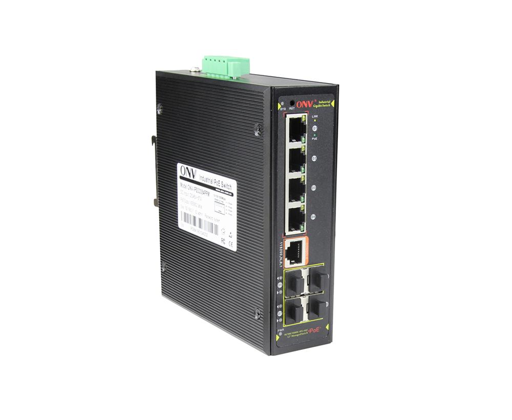 Conmutador PoE industrial gestionado L2 de 8 puertos Gigabit