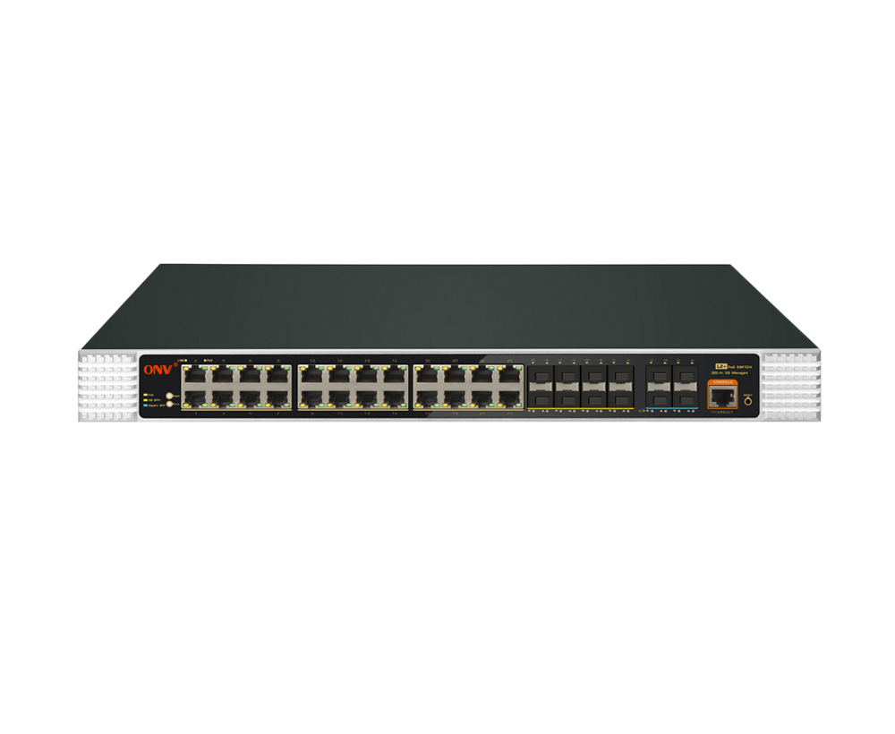 10G uplink switch PoE industrial gestionado L2 de 36 puertos