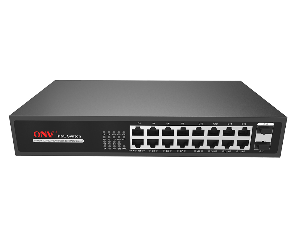 Conmutador PoE Gigabit de 18 puertos