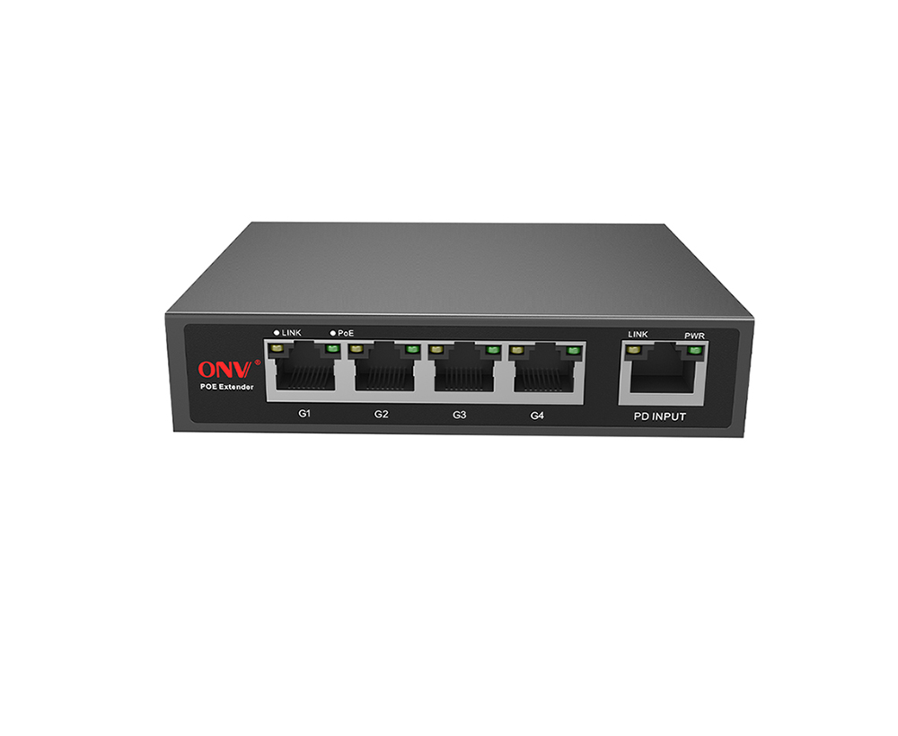Expensor PoE de 4 puertos Gigabit