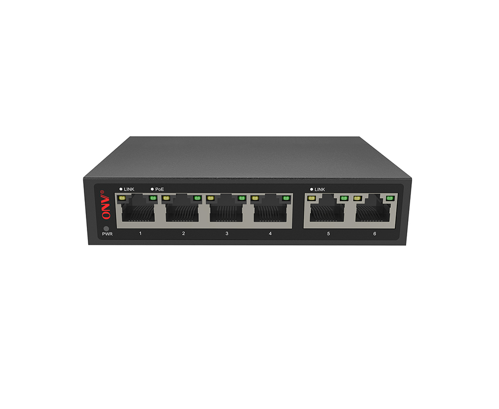 10/100M conmutador PoE bt de 6 puertos