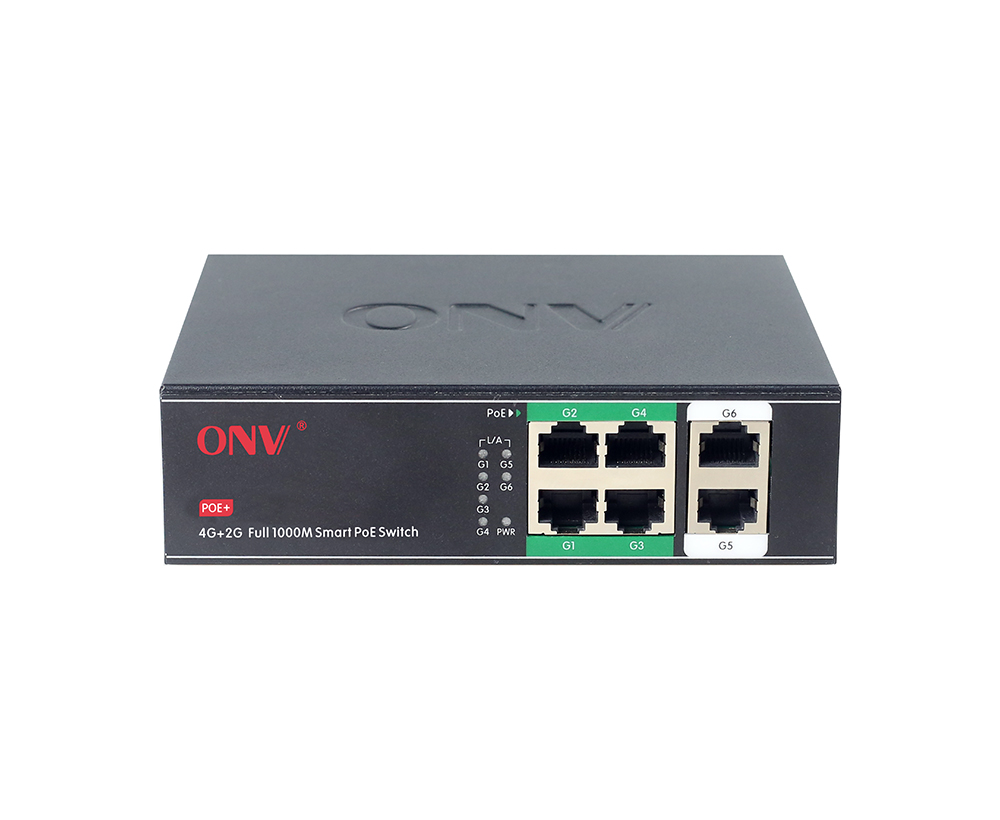 Conmutador PoE Gigabit de 6 puertos