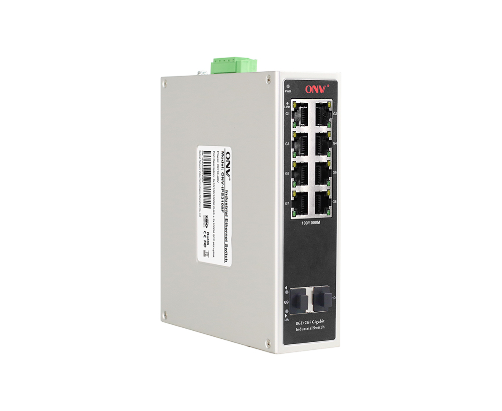 Conmutador Ethernet industrial Gigabit de 10 puertos