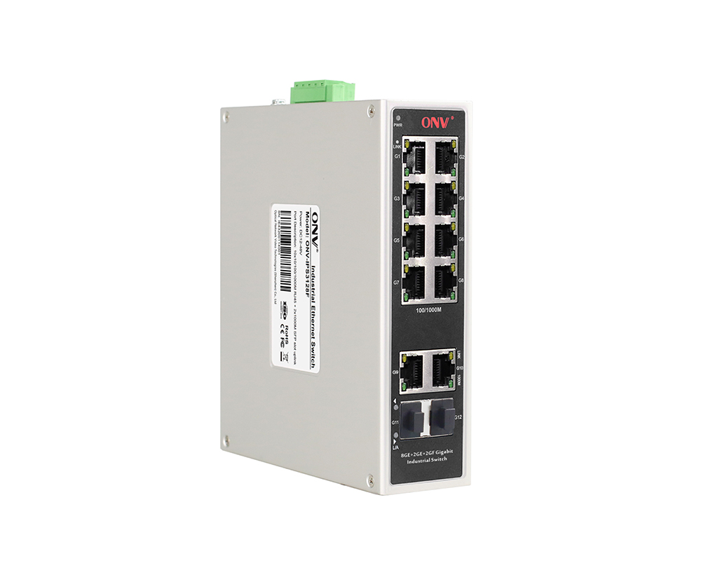 Conmutador Ethernet industrial Gigabit de 12 puertos