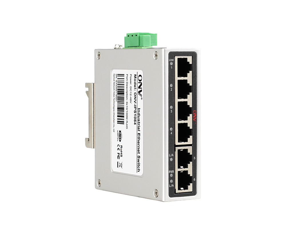 Interruptor industrial de Ethernet del puerto 6 del 10/100M