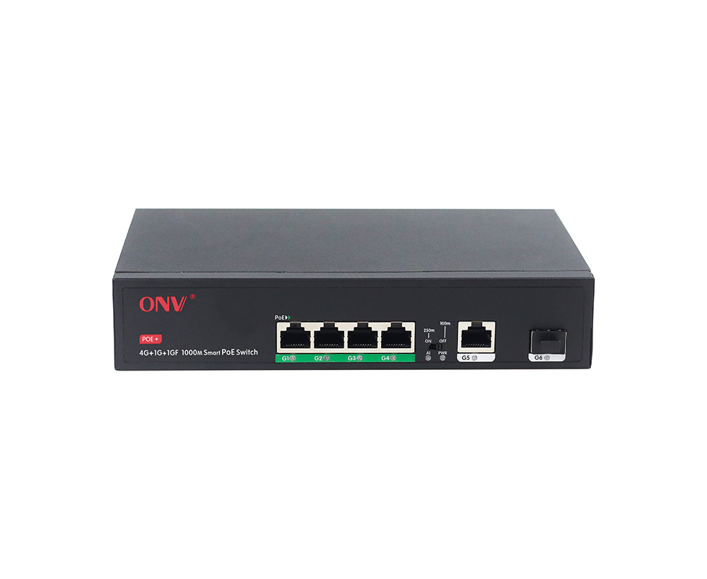 Conmutador PoE Gigabit de 6 puertos