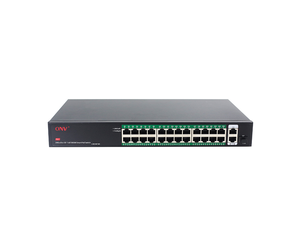 Conmutador PoE Gigabit de 27 puertos