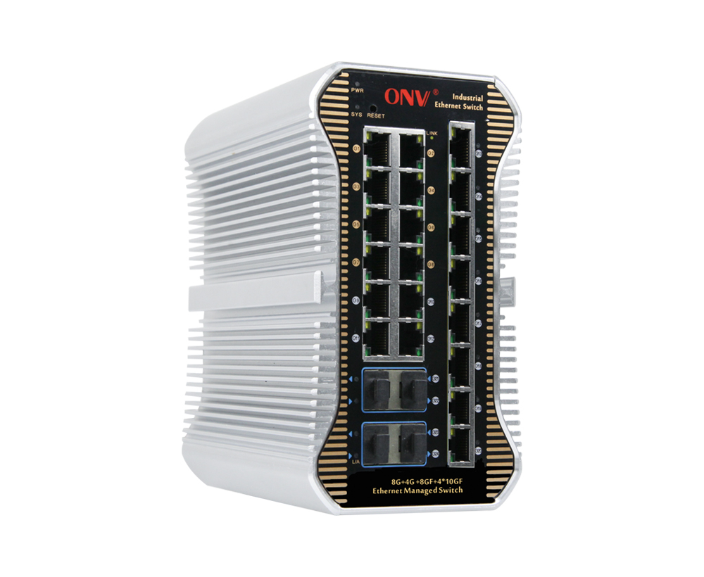 10G uplink 24-puerto L2 manejó el interruptor industrial de Ethernet