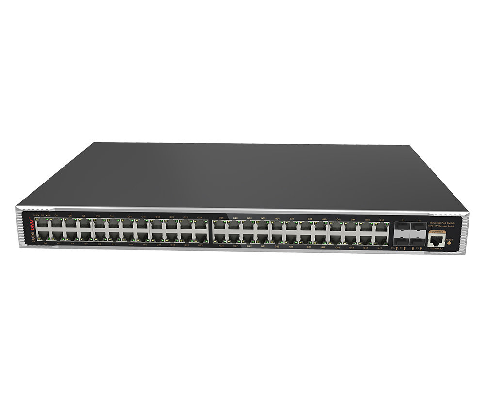 Conmutador PoE industrial gestionado L2 de 52 puertos de enlace ascendente 10G