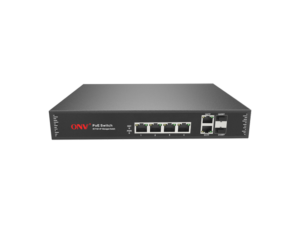 Conmutador PoE gestionado L2 de 6 puertos Gigabit uplink