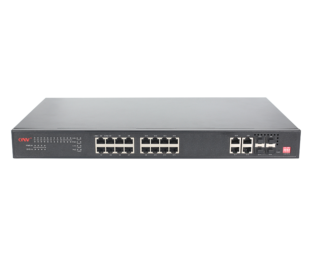 Conmutador PoE gestionado Easy Gigabit de 20 puertos