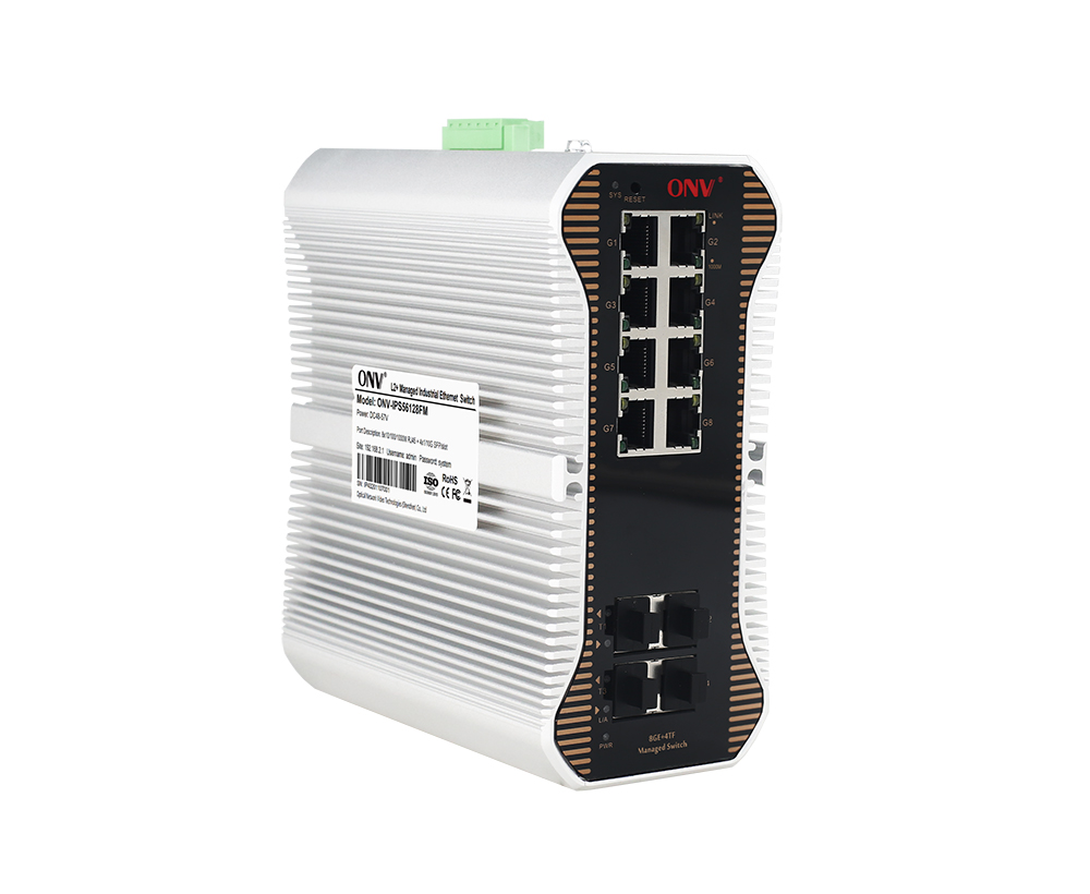 10G uplink 12-puerto L2 manejó el interruptor industrial de Ethernet