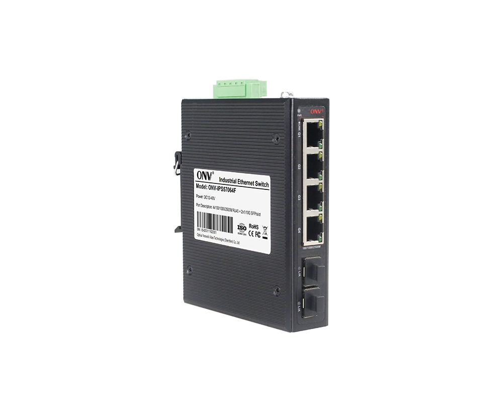 Conmutador Ethernet industrial de 6 puertos 2,5G
