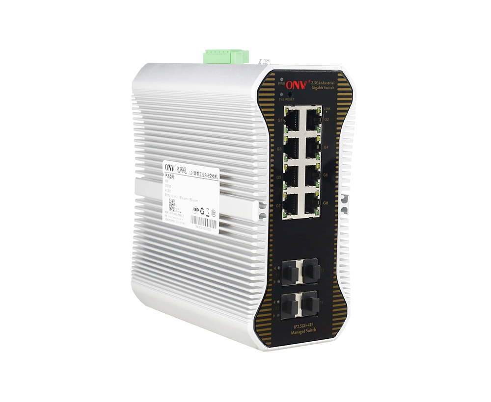 Interruptor industrial manejado L2 de Ethernet del puerto 2,5G 12