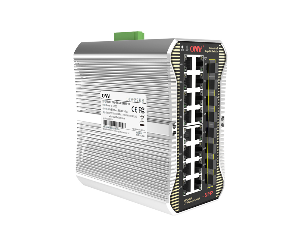 Conmutador Ethernet industrial gestionado L2 de 24 puertos Gigabit