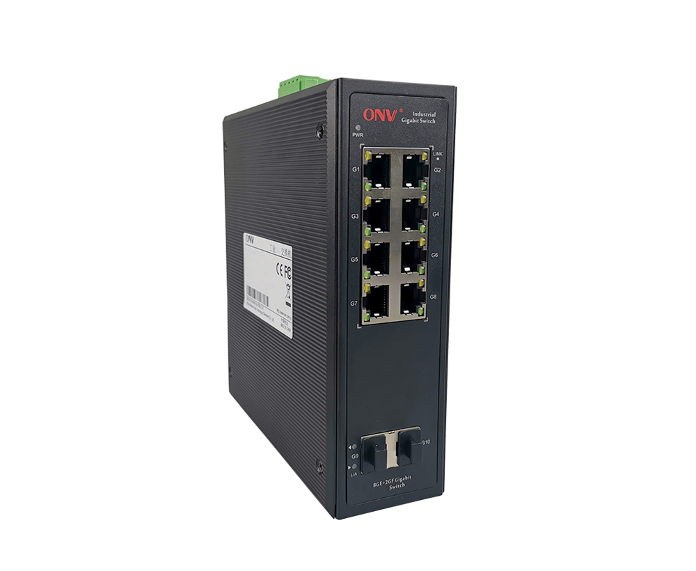 Conmutador Ethernet industrial Gigabit de 10 puertos