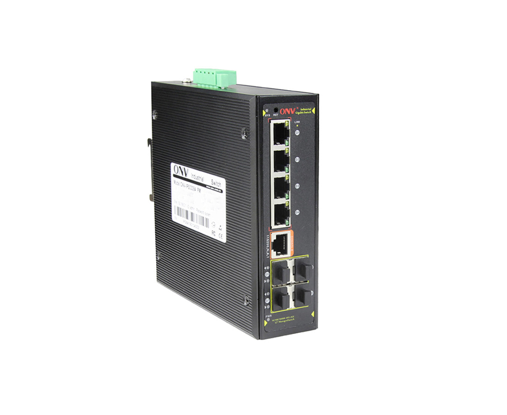 Conmutador Ethernet industrial gestionado L2 de 8 puertos Gigabit