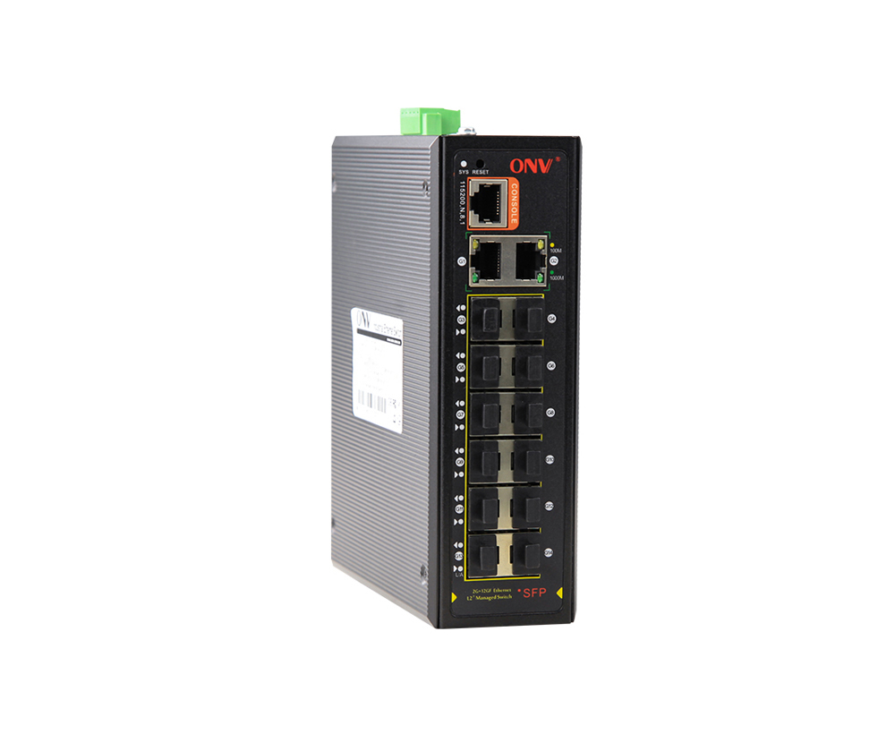 Conmutador Ethernet industrial gestionado L2 Gigabit de 14 puertos
