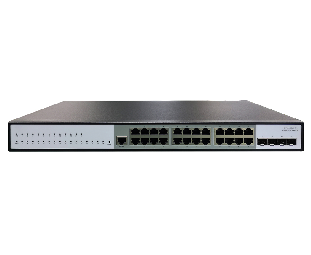 Conmutador de núcleo gestionado L3 de 28 puertos de enlace ascendente 10G