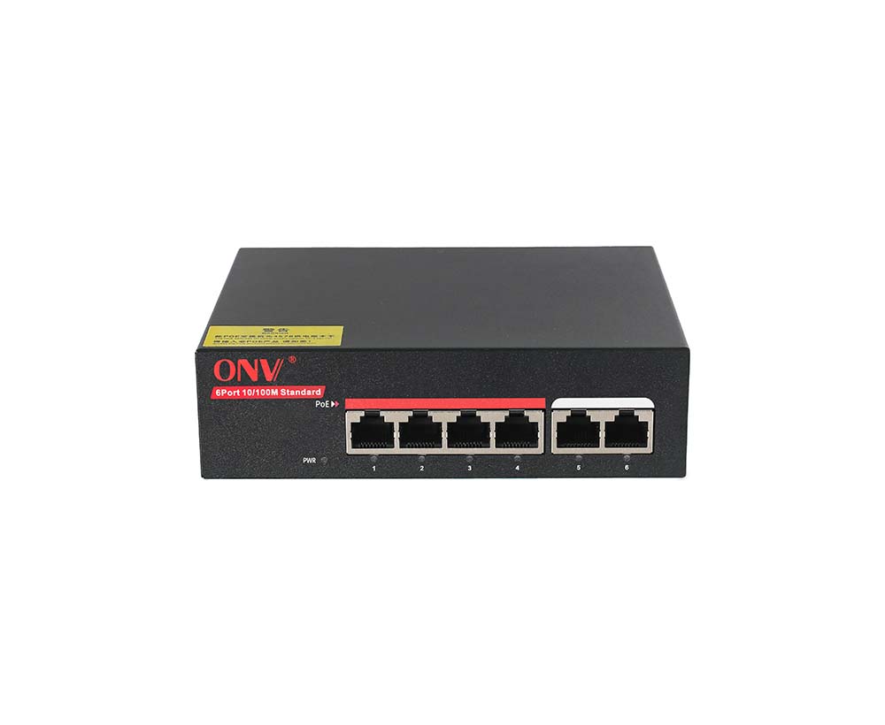 Interruptor no estándar del PoE del 10/100M 6-port 24V