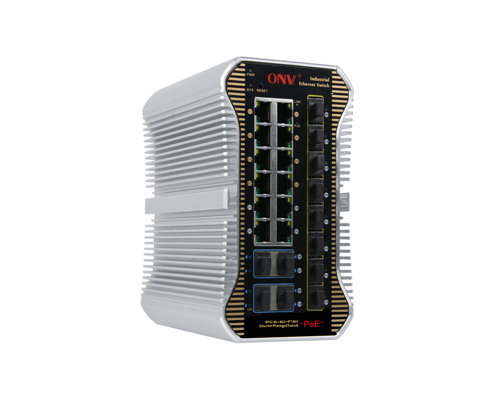 10G uplink 24-port L3 manejó el interruptor industrial del PoE