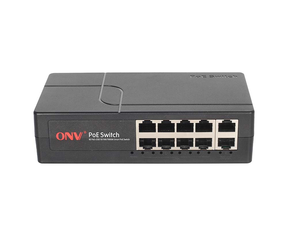 Conmutador PoE inteligente de 10 puertos Gigabit uplink