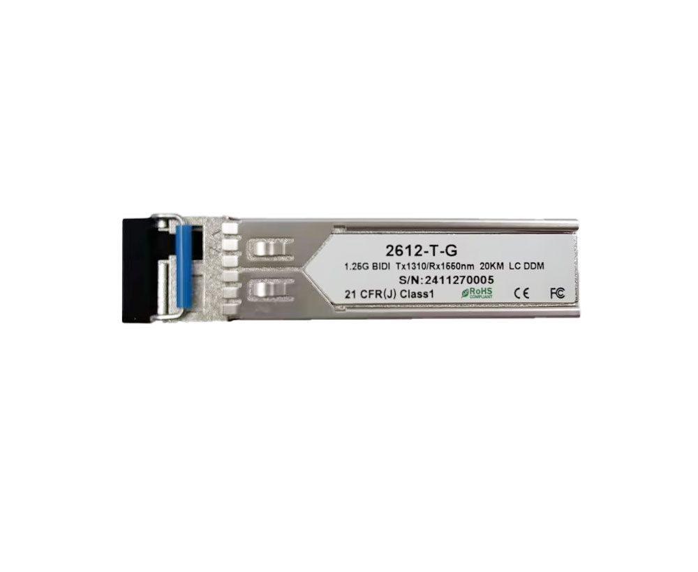 1,25G 1310/1550nm y 1550/1310nm 20km transceptor óptico