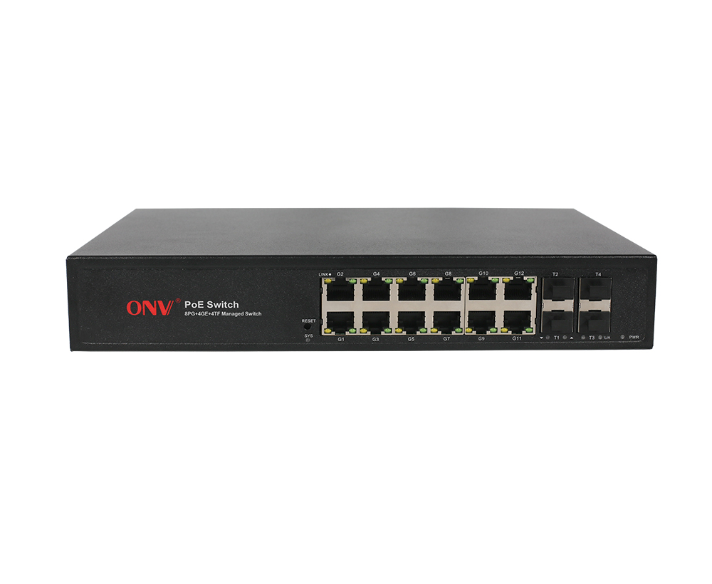 Conmutador PoE gestionado L2 de 16 puertos de enlace ascendente 10G